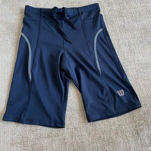 Wilson Vintage Blue Biker Shorts